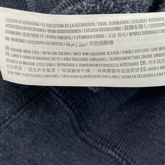 Abercrombie & Fitch Muscle Hoodie Full Zip, Blue Sz. L Outdoor Y2K *READ* - Picture 5 of 10